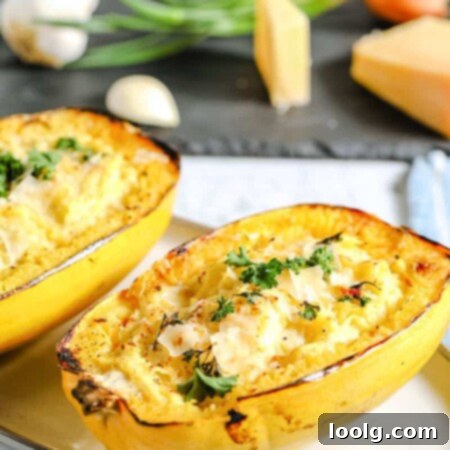 Golden Strands Alfredo 7 Spaghetti squash alfredo with keto option