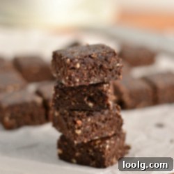No-Bake Mocha Magic Brownies 1 Close-up of a single Raw Vegan Espresso Brownie square