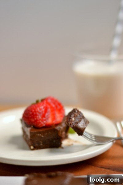 Raw Vegan Fudgy Chocolate Brownie Bliss 8 Cross-section of Raw Vegan Chocolate Frosted Brownie