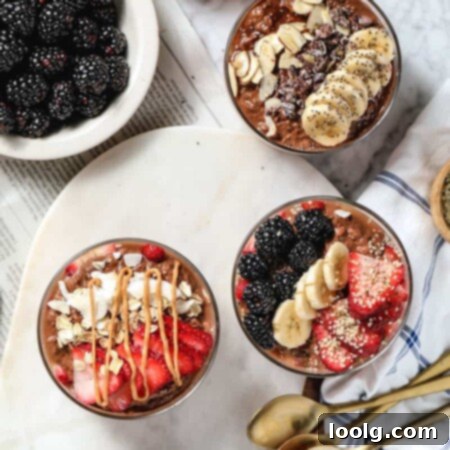 Indulgent Chocolate Overnight Oats 6 image of chocolate overnight oats