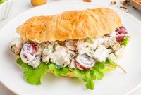 Creamy Chicken Salad with Grapes for Summer Lunch