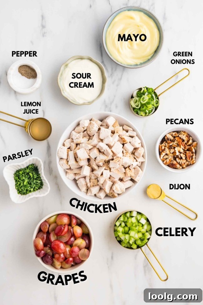 Creamy Chicken Salad with Grapes for Summer Lunch 4 img 133767 3